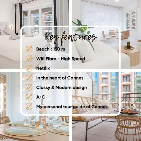 Le Maubourg - Hypercentre - 150m Croisette - Ac Appartement Cannes